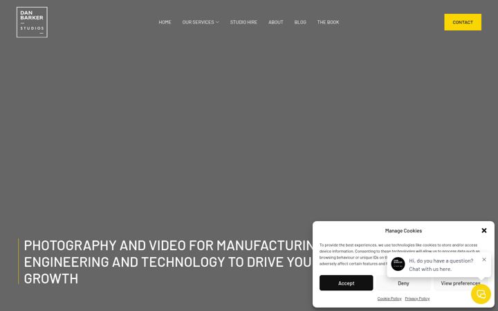 Screenshot of danbarkerstudios.com
