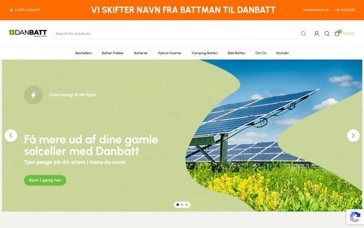 Screenshot of danbatt.dk