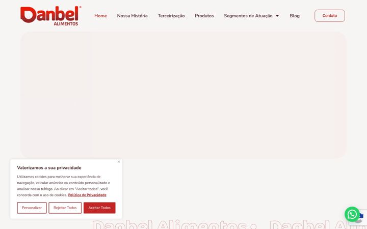 Screenshot van danbelalimentos.com.br