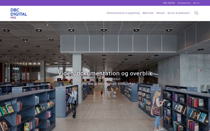 Screenshot of danbib.dk