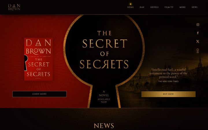 Screenshot of danbrown.com