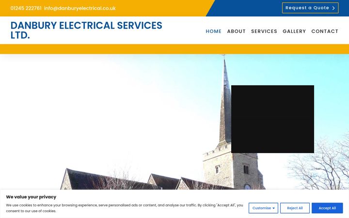 Captura de pantalla de danburyelectrical.co.uk