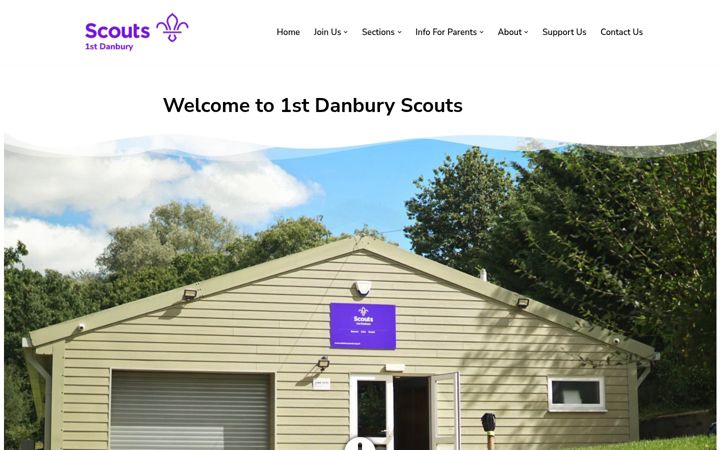 Captura de pantalla de danburyscouts.org.uk