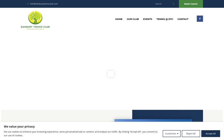Screenshot of danburytennisclub.com