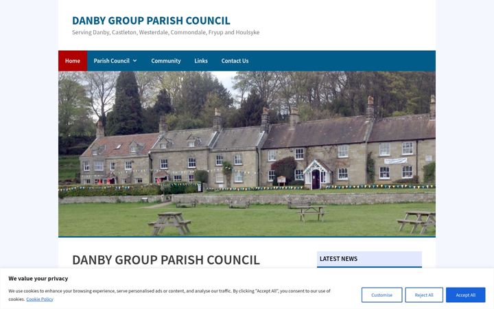 Captura de pantalla de danbygroup-pc.gov.uk
