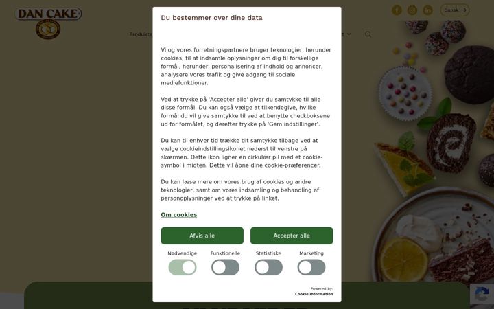 Skærmbillede af dancake.dk