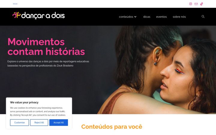 Screenshot van dancaradois.com.br