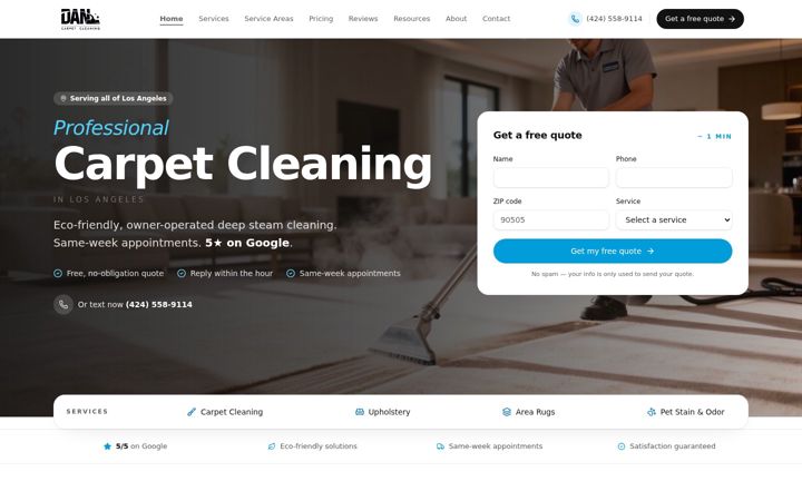 dancarpetcleaning.com