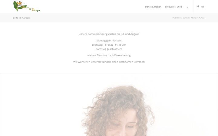 Screenshot of dance-design.at