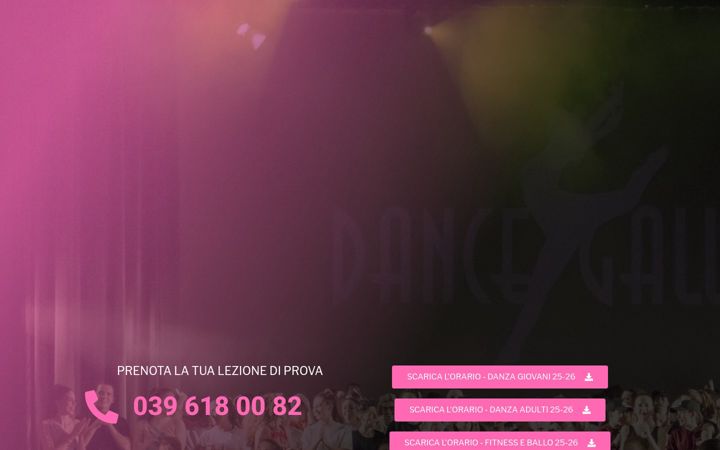 Screenshot of dance-gallery.it