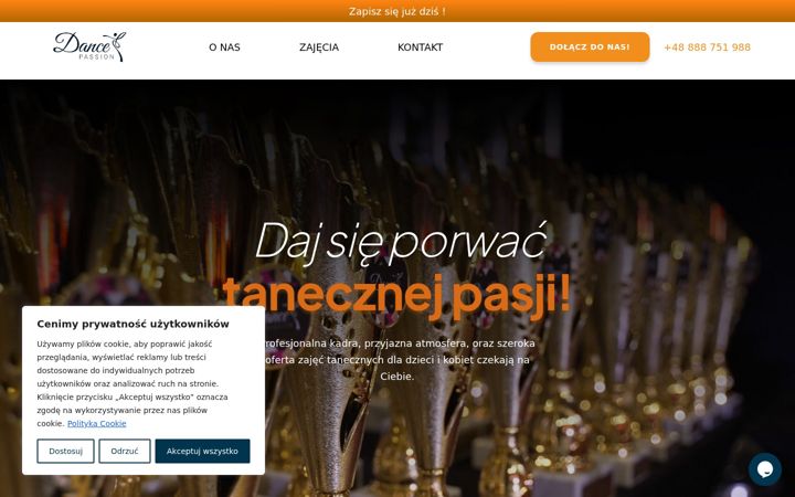 Screenshot of dance-passion.pl