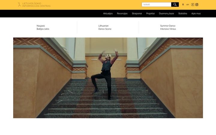 Screenshot di dance.lt