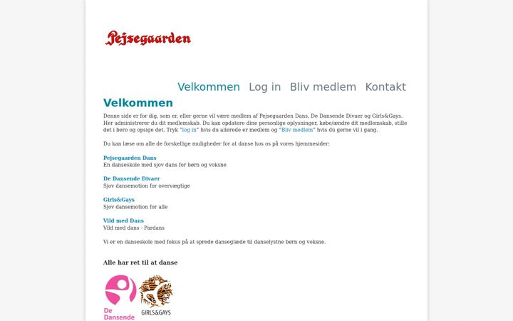 Screenshot of dance4fun.dk