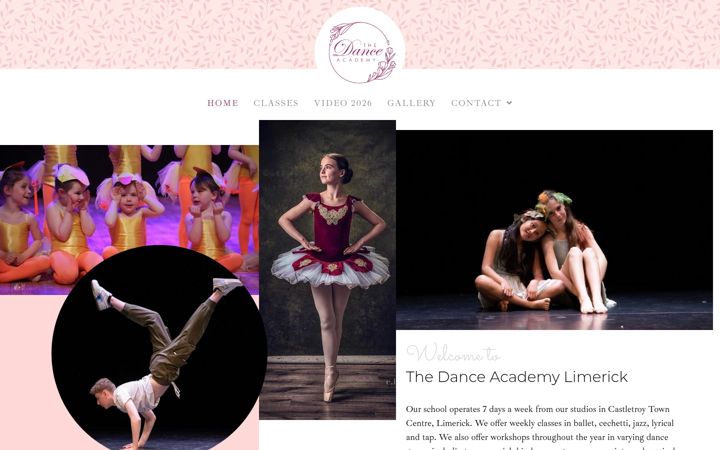 Screenshot di danceacademylimerick.ie