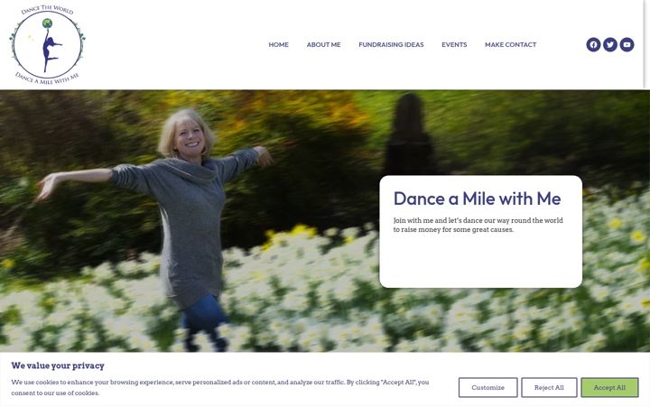 Screenshot of danceamile.org