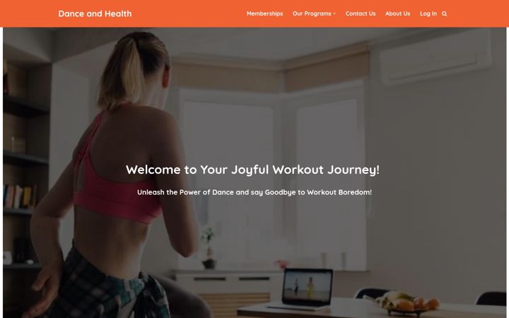Screenshot of danceandhealth.com