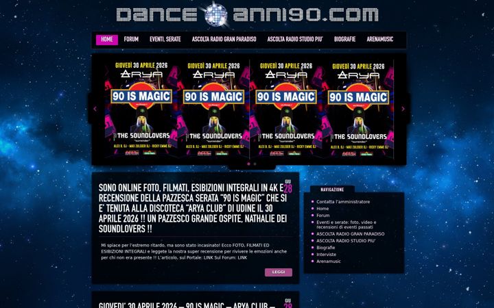 Screenshot of danceanni90.com