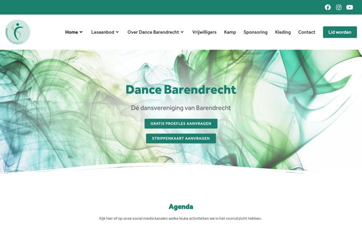 Skjermbilde av dancebarendrecht.nl