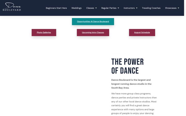 Screenshot of danceboulevard.com