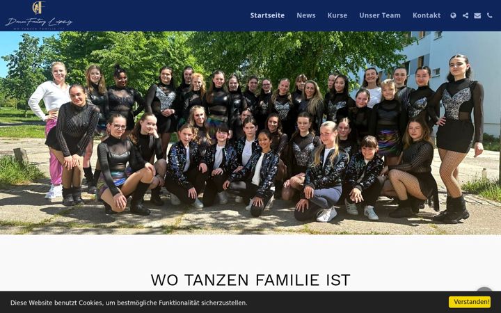 Screenshot of dancefactory-leipzig.de