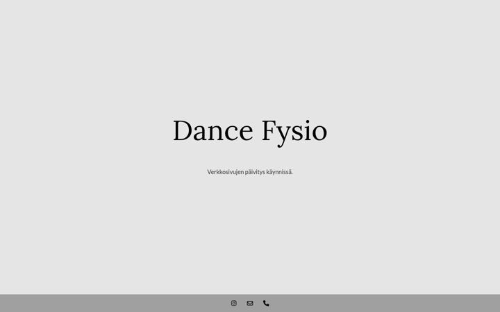 Screenshot di dancefysio.fi
