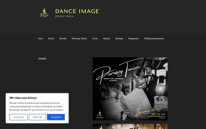 Screenshot of danceimage.pl