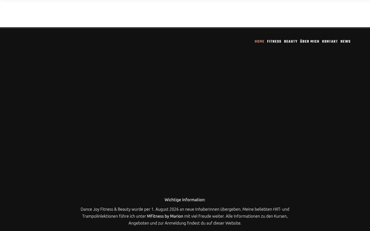 Screenshot of dancejoy.ch