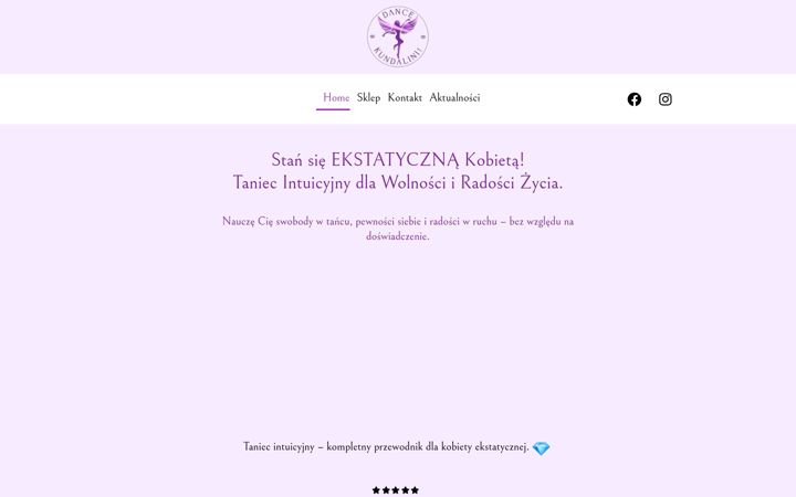 Screenshot of dancekundalini.com