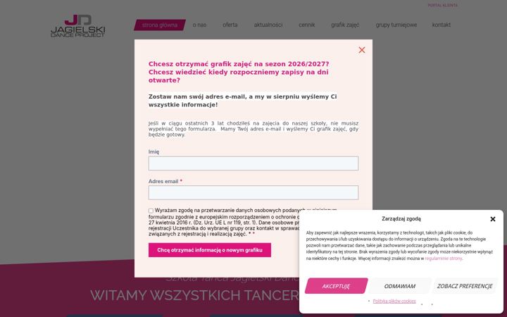 Screenshot of dancepro.pl