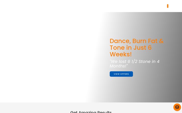Captura de pantalla de danceshred.co.uk