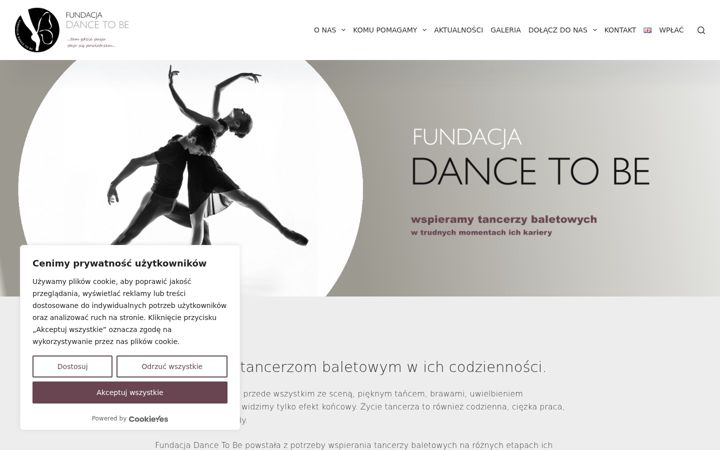 Snímek obrazovky dancetobe.org
