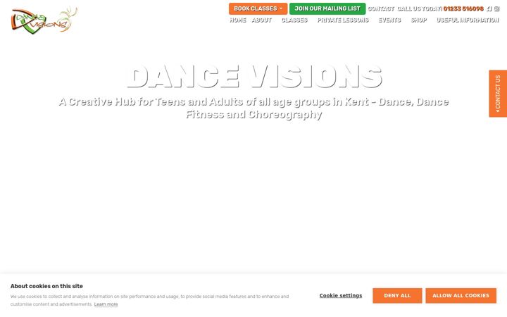 Posnetek zaslona dancevisions.co.uk