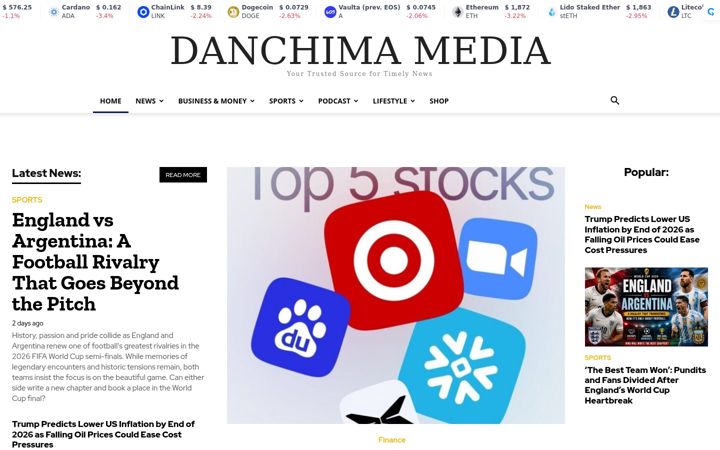 Screenshot of danchima.com