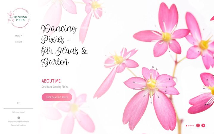 Screenshot of dancing-pixies.com