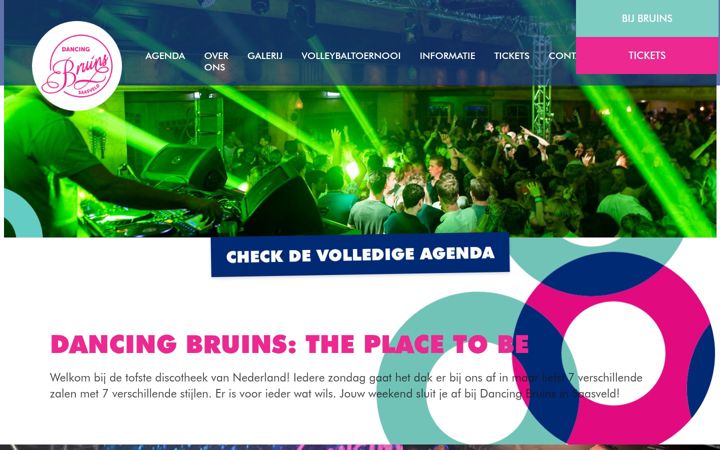 Ekraanipilt saidist dancingbruins.nl