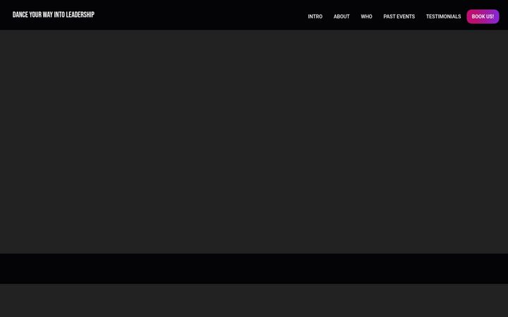 Screenshot of dancingintoleadership.com