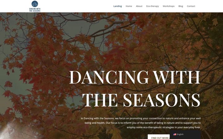 Screenshot of dancingwiththeseasons.com