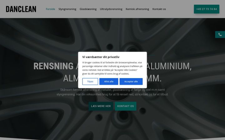 Screenshot of danclean.com