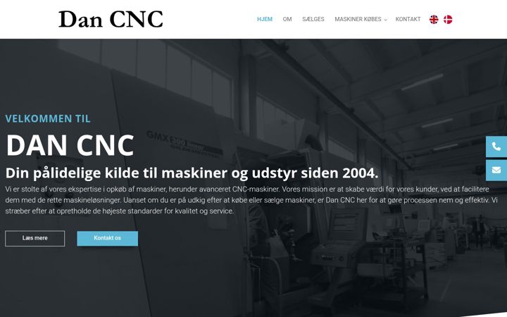 Screenshot of dancnc.dk