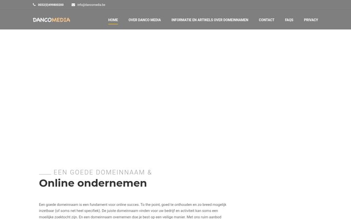 Screenshot of dancomedia.be