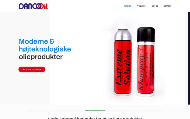 Screenshot of dancooil.dk