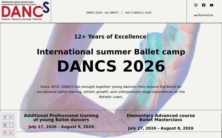Screenshot of dancs.net
