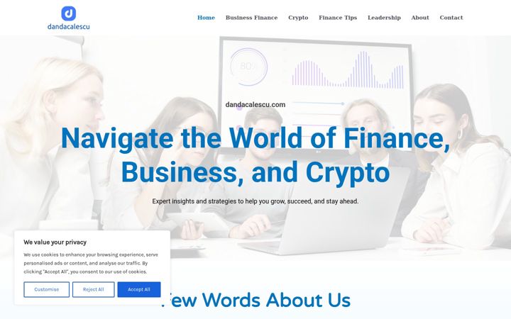 Screenshot of dandacalescu.com