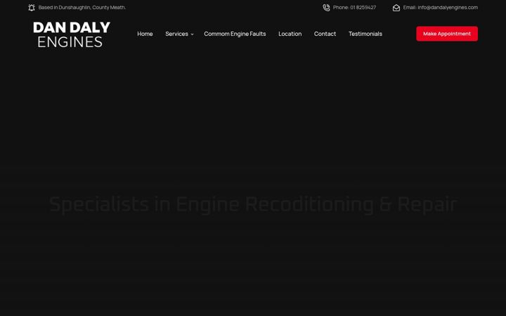 Screenshot of dandalyengines.com