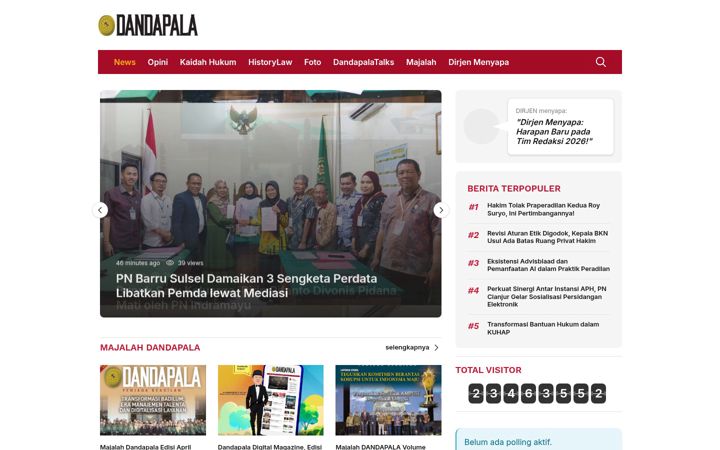 Screenshot of dandapala.com