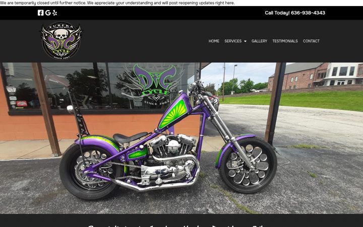 Screenshot of dandccycle.com
