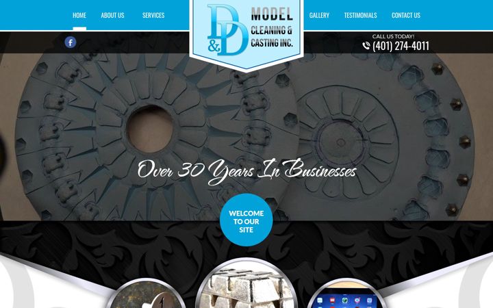 Screenshot of danddmodelcleaningandcasting.com