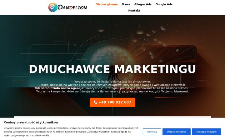 Screenshot του dande-lion.pl
