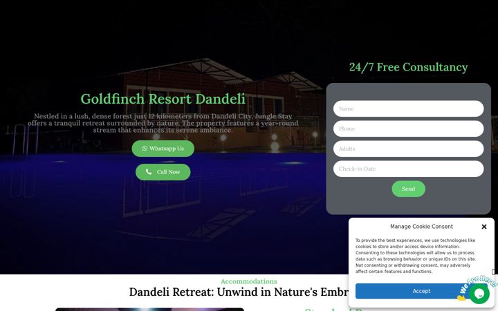 Screenshot of dandelijungletrails.com