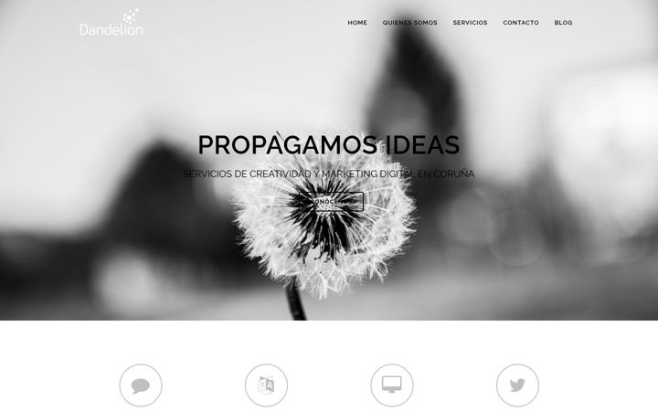 Screenshot di dandeliondigital.es